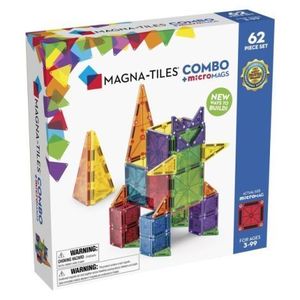 MAGNA-TILES Combo + microMAGS, 62 piese imagine