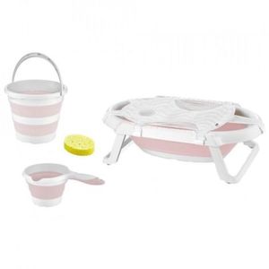 Set cadita pliabila de baie Babyjem, 5 piese (Culoare: Gri) imagine