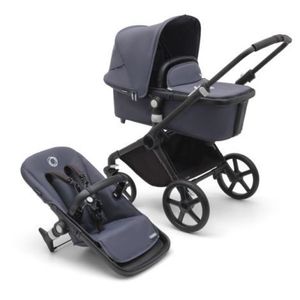 Carucior Bugaboo Fox Cub Black Stormy Blue 2 in 1 imagine