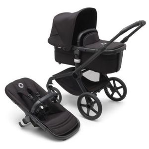 Carucior Bugaboo Fox 5 Black Midnight Black 2 in 1 imagine