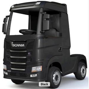 Camion electric pentru copii SCANIA R-SERIES 4x4 180W 12V 14Ah PREMIUM, culoare neagra imagine