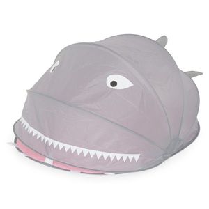 Cort pentru copii, Shark, 115 x 83 x 58 cm gri/roz imagine