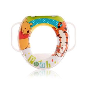 Reductor moale pentru toaleta, cu manere, Lorelli, Disney Winnie The Pooh, White imagine