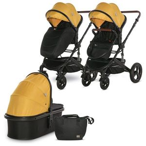 Carucior set transformabil Lorelli Boston, pana la 22 kg, Lemon Curry imagine