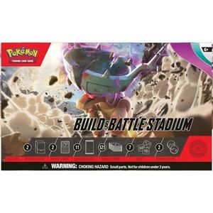 Set carti de joc in cutie, Pokemon TCG, Paldea Evolved, Build & Battle Stadium, SV02 imagine