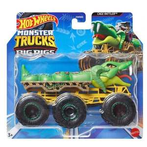 Masinuta Hot Wheels Monster Truck, Big Rigs, Cage Rattler, 1: 64, HWN92 imagine