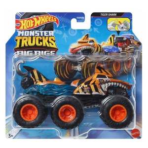 Masinuta Hot Wheels Monster Truck, Big Rigs, Tiger Shark, 1: 64, HWN88 imagine