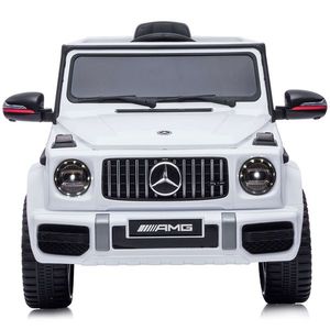 Masinuta electrica Chipolino SUV Mercedes G63 AMG cu scaun din piele si roti EVA white imagine