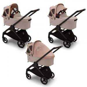 Capotina cu extensie plasa insecte Bugaboo Dragonfly dune taupe imagine