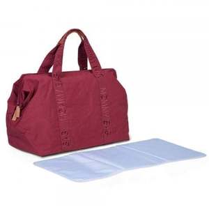 Geanta de infasat Childhome Mommy Bag Signature Urban burgundy imagine