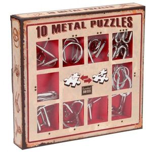 Set de 10 Puzzle-uri 3D - Metal - Red | Eureka imagine