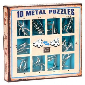 Set de 10 Puzzle-uri 3D - Metal - Blue | Eureka imagine