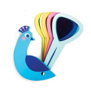 Jucarie din lemn - Peacock Colors | Tender Leaf Toys imagine