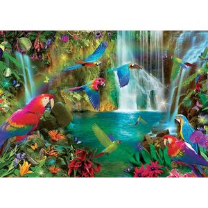 Puzzle 1000 piese - Tropical Parrots | Educa imagine