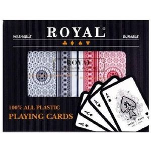 Set 2 Pachete Carti Royal Canasta Poker - Din Plastic | AS imagine