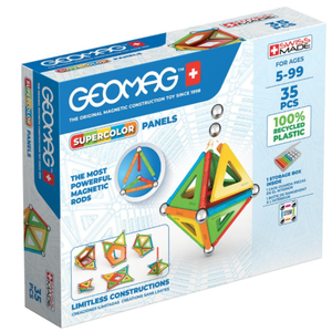 Set de constructie magnetic - Supercolor - Panels Recycled 35 piese | Geomag imagine