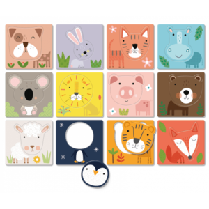 Puzzle educativ - Play Dudu: Little Faces-Shapes and colors | Ludattica imagine