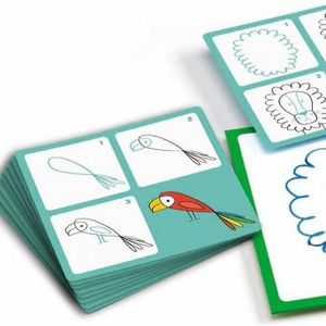 Kit pentru desen - Step By Step - Animals And Co | Djeco imagine