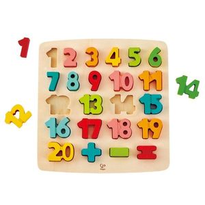 Puzzle educativ - Chunky Number Math Puzzle | Hape imagine