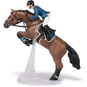 Figurina - Jumping Horse with Rider | Papo imagine