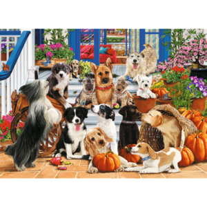 Puzzle din lemn - Doggy Friendship | Trefl imagine