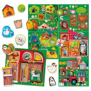 Puzzle educativ - Montessori - Joaca la ferma | Headu imagine