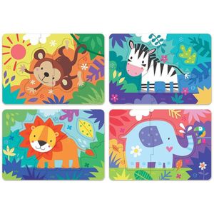 Puzzle progresiv 4in1 - Jungle Animals | Educa imagine