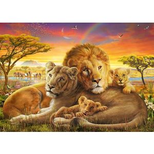 Puzzle 1000 piese - Loving Lions | Schmidt imagine