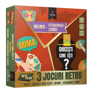 3 jocuri retro: Memo - Steagurile lumii. Mima. Ghicesti cine esti? | Tiki-Tan imagine