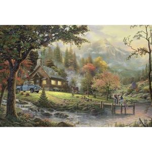 Puzzle 500 de piese - Thomas Kinkade - Peaceful Moment | Schmidt imagine