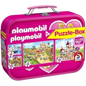 Set 4 puzzle-uri - Playmobil - Pink Box | Schmidt imagine