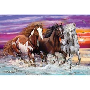 Puzzle 200 piese - Trio of Wild Horses | Schmidt imagine