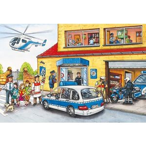 Puzzle 60 piese - Police Helicopter | Schmidt imagine