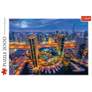 Puzzle 2000 piese - Lights of Dubai | Trefl imagine