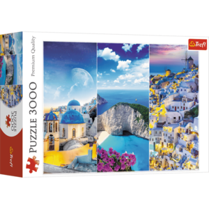 Puzzle 3000 piese - Vacanta in Grecia | Trefl imagine