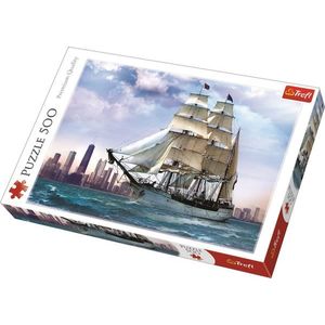 Puzzle 500 piese - Navigand spre Chicago | Trefl imagine