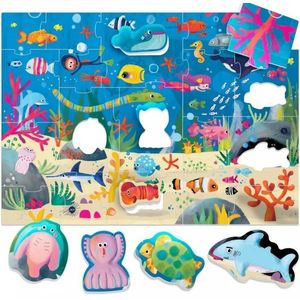 Puzzle 19 piese - Animalute in Ocean | Headu imagine