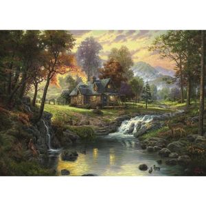 Puzzle 1000 piese - Thomas Kinkade - Mountain Retreat | Schmidt imagine