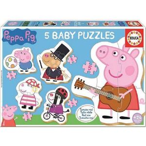 Set 5 puzzle-uri - Peppa Pig | Educa imagine