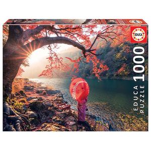 Puzzle 1000 piese - Sunrise in Katsura River, Japan | Educa imagine