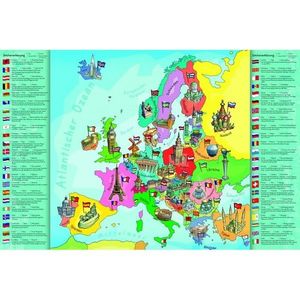 Puzzle 200 piese - Educational - Harta Europei | Trefl imagine