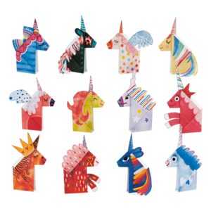 Set Origami incepatori - Unicorni | Ludattica imagine