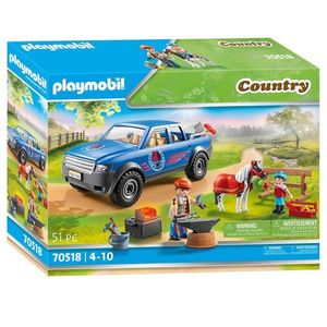 Jucarie interactiva - Masina pentru potcovire cai | Playmobil imagine