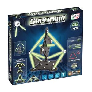 Set de constructie magnetic - Supermag Projects Glow, 45 piese | Supermag imagine