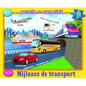 Puzzle 30 de piese - Mijloace de transport | Dorinta imagine