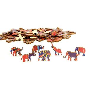 Puzzle lemn elefant imagine