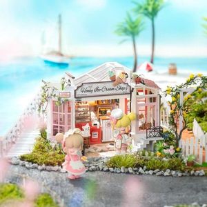 Puzzle 3D - Minicasuta - Honey Ice-Cream Shop | Robotime imagine