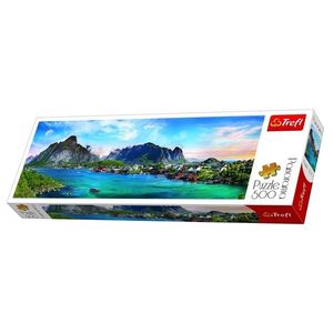 Puzzle 500 piese - Panorama - Norvegian Lofoten | Trefl imagine