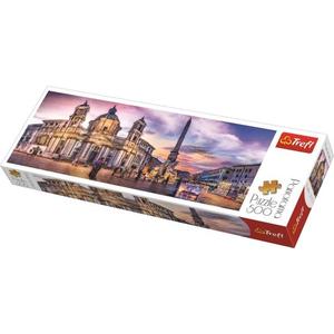 Puzzle 500 piese - Panorama - Piata Navona din Roma | Trefl imagine