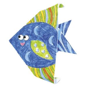 Set origami - Coloring Origami - Fish | Fridolin imagine